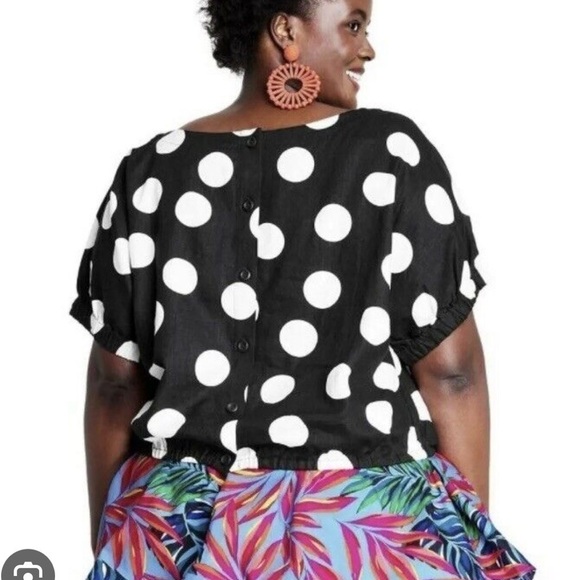 NWT Tabitha Brown X Target Polka Dot Top Various Sizes - Picture 2 of 5